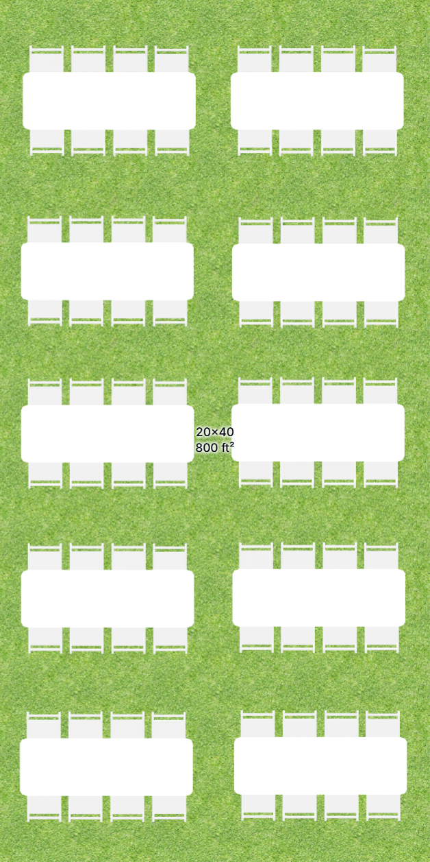 20x40 Frame Tent Bundle