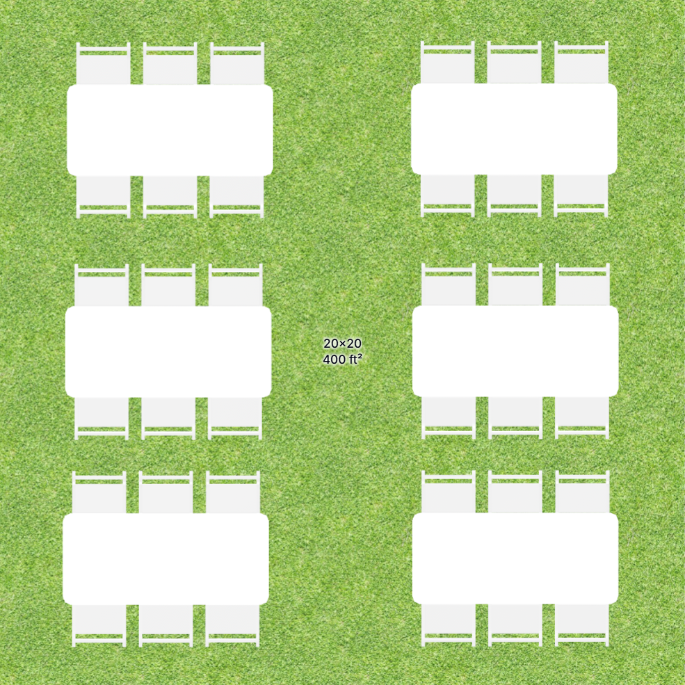 20x20 Frame Tent Bundle