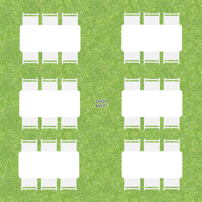 20x20 Frame Tent Bundle