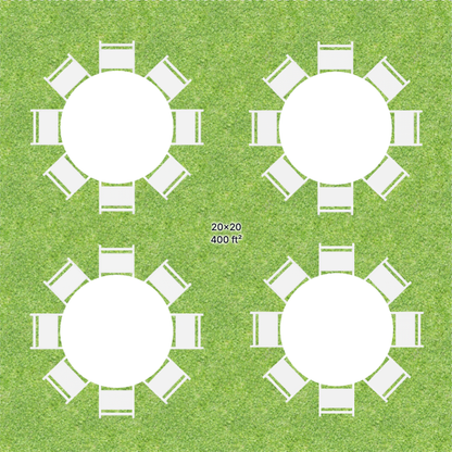 20x20 Frame Tent Bundle