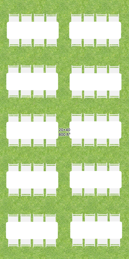 20x40 Frame Tent Bundle