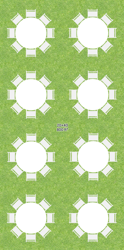 20x40 Frame Tent Bundle