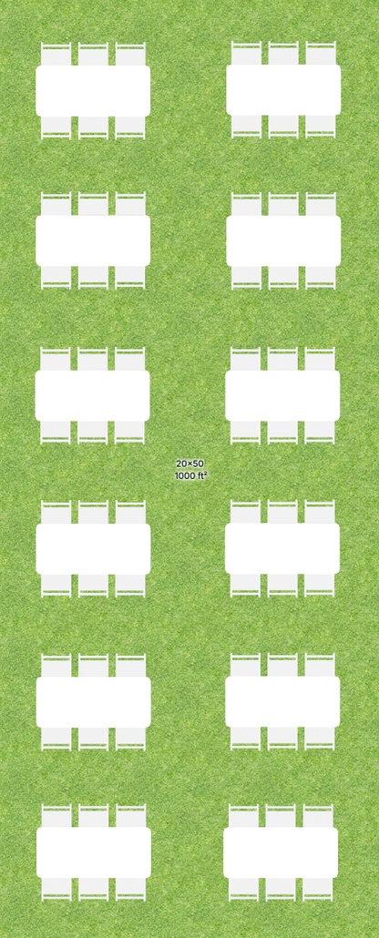 20x50 Frame Tent Bundle