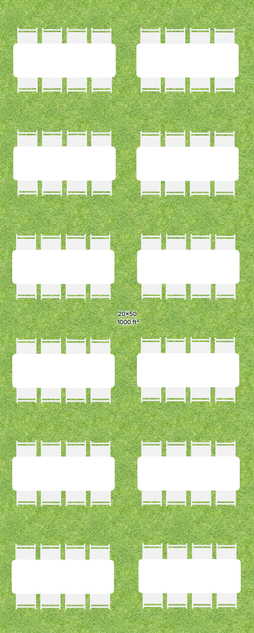 20x50 Frame Tent Bundle