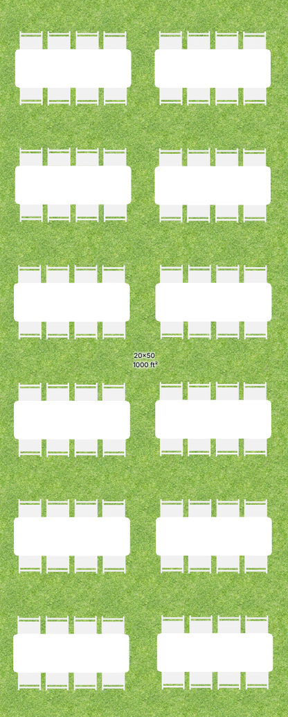 20x50 Frame Tent Bundle