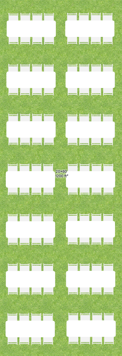 20x60 Frame Tent Bundle
