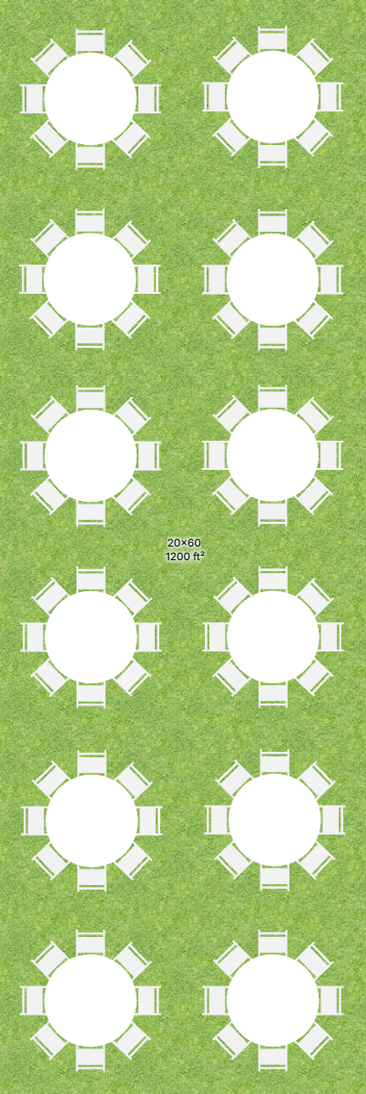 20x60 Frame Tent Bundle