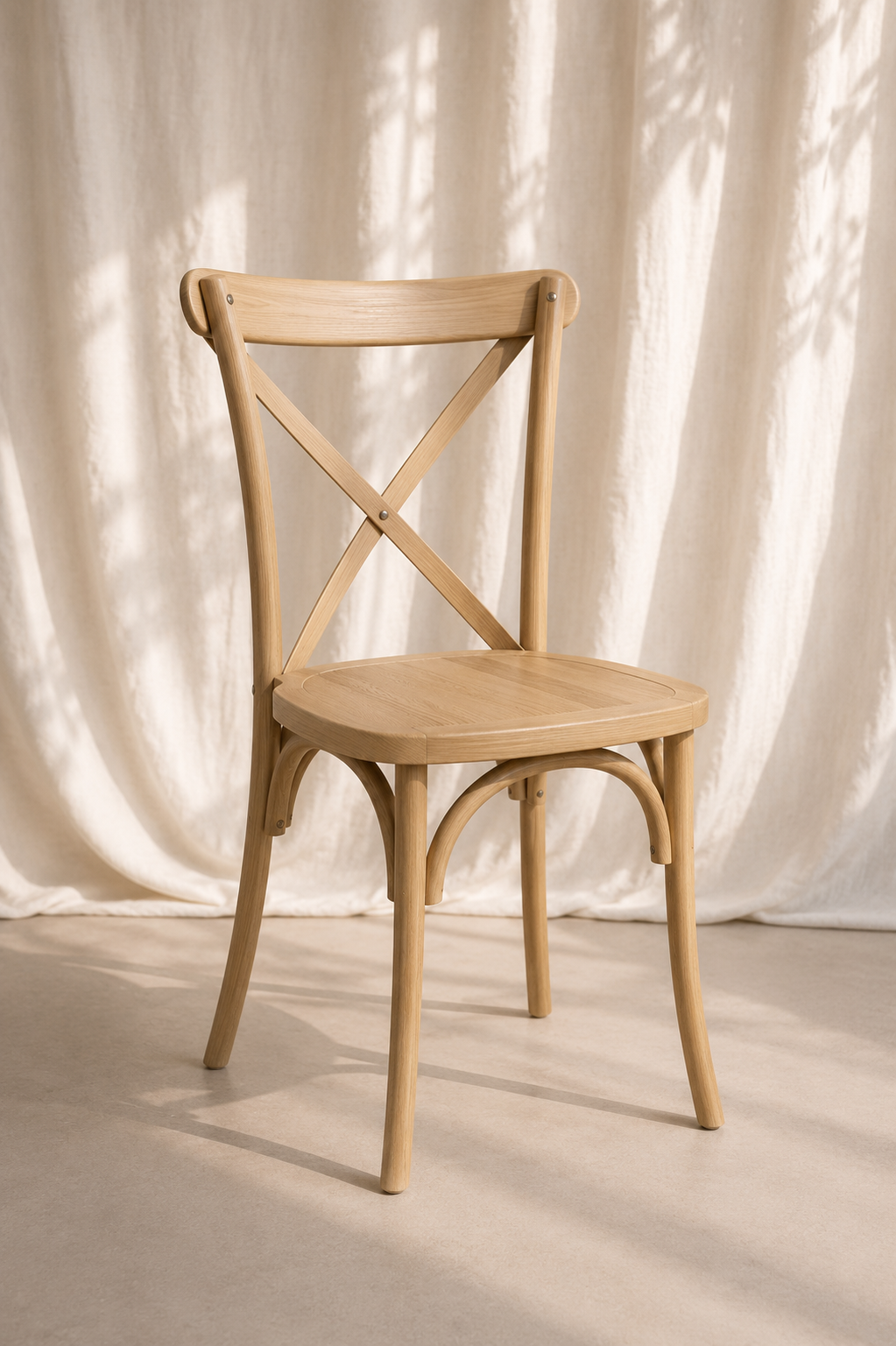 Crossback Chair - Natural Wood