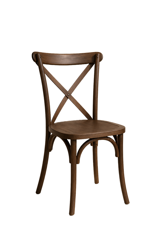 Dark Wood Cross Back chair