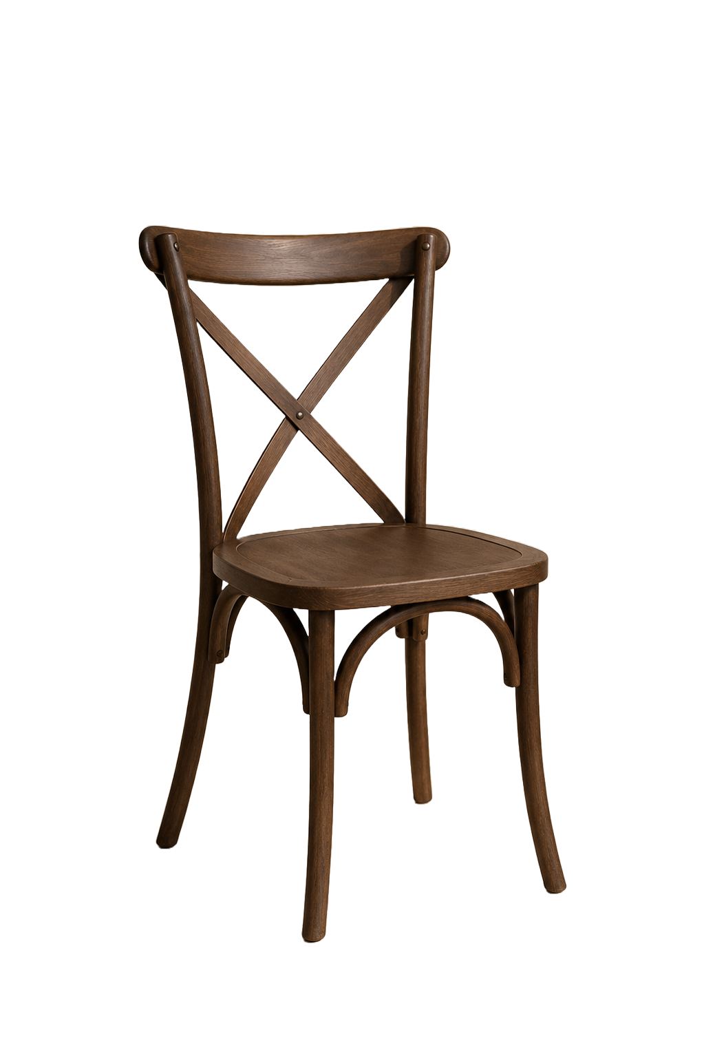 Brown Cross Back Chair