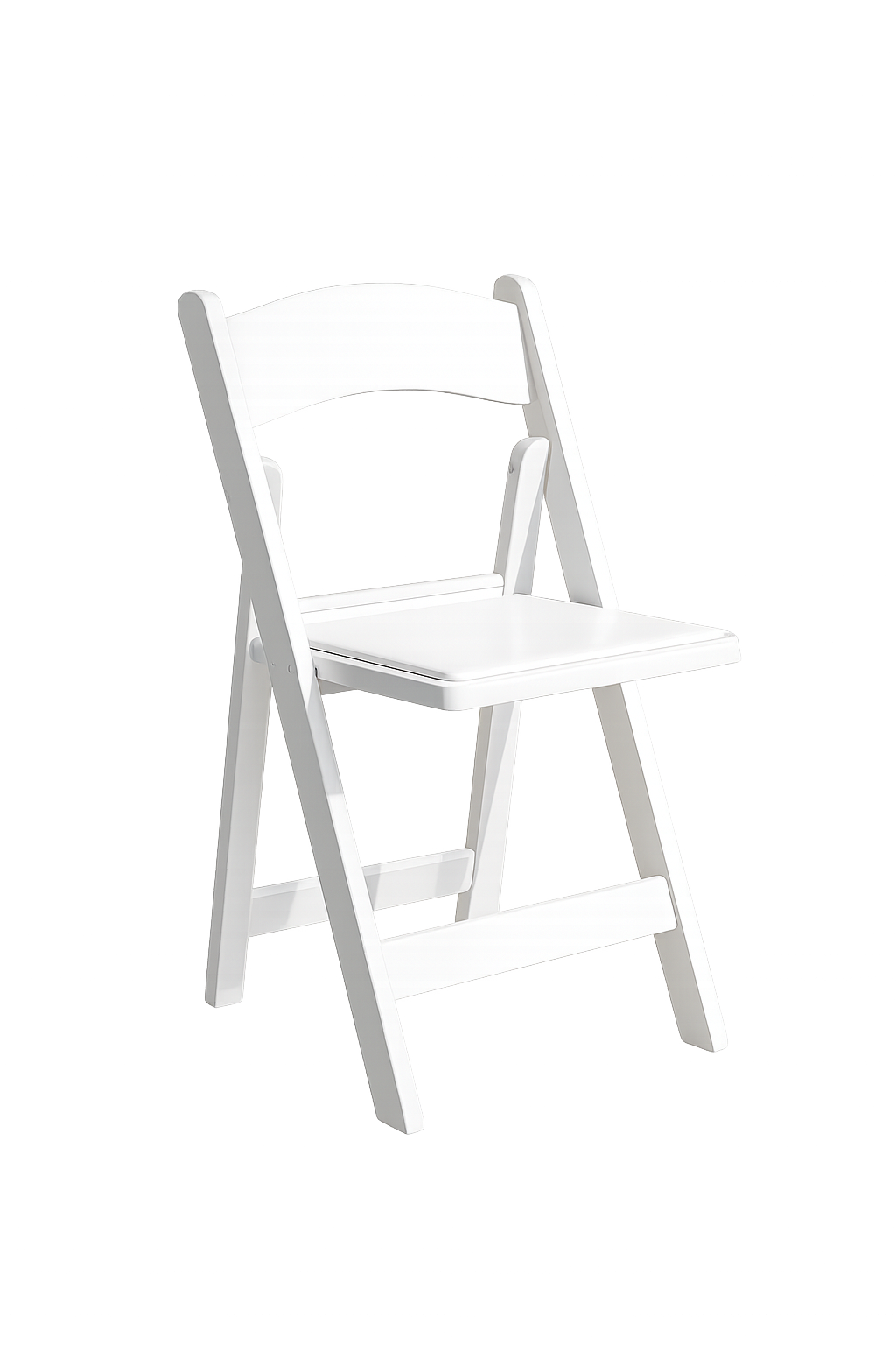 White foldable garden chair