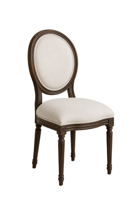 Dark Wood Louis Chair