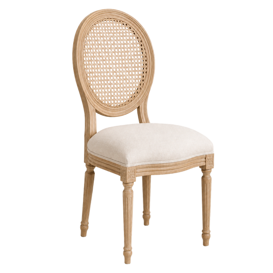 Natural Rattan Louis Chair
