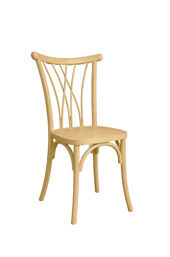 Light oak willow chair
